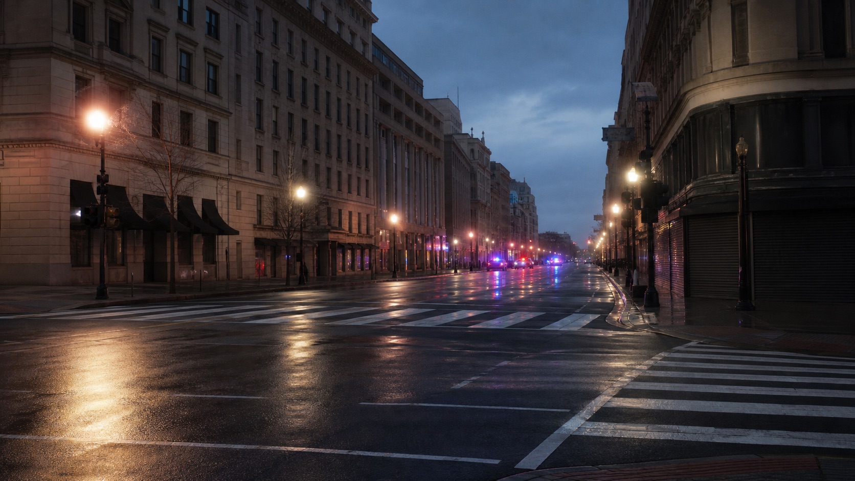 AI editorial reconstruction for: One killed, two wounded in 6th Street shooting near downtown D.C.