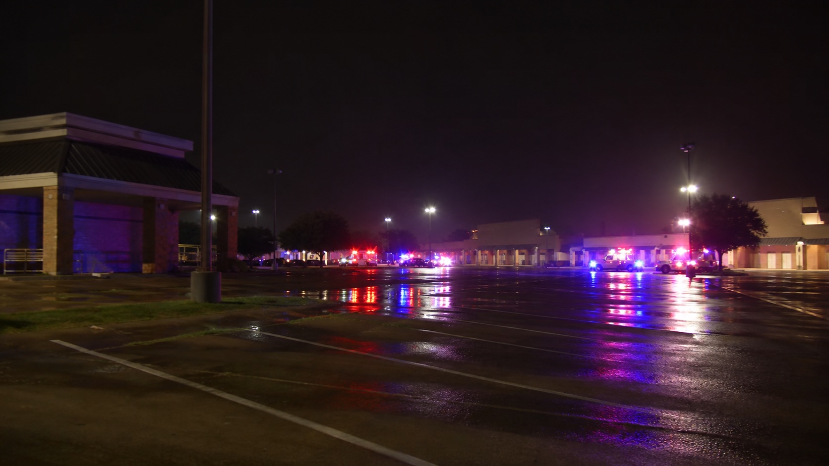 AI editorial reconstruction for: All four defendants in custody in Houston mass shooting that killed two and wounded 15