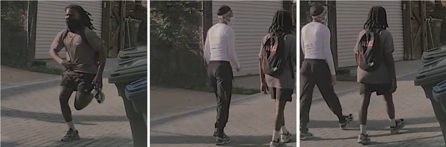 Surveillance images released by D.C. police in the Gallatin Street armed-robbery shooting